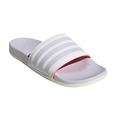 adidas Adilette Comfort (podszewka tekstylna, wkładka Cloudfoam) fioletowe klapki damskie